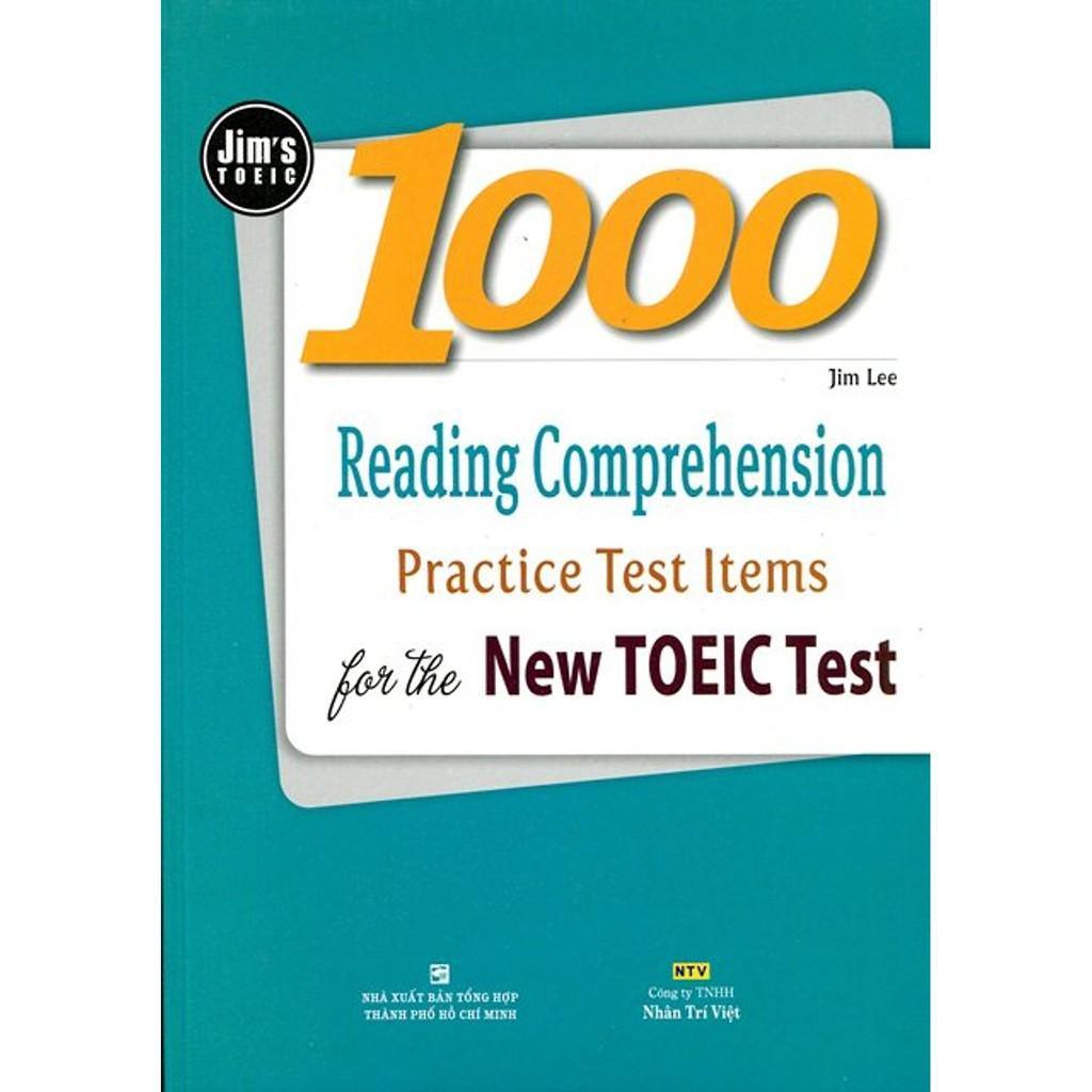 Sách - 1000 Reading Comprehension Practice Test Items For The New Toeic Test - Nhân Trí Việt