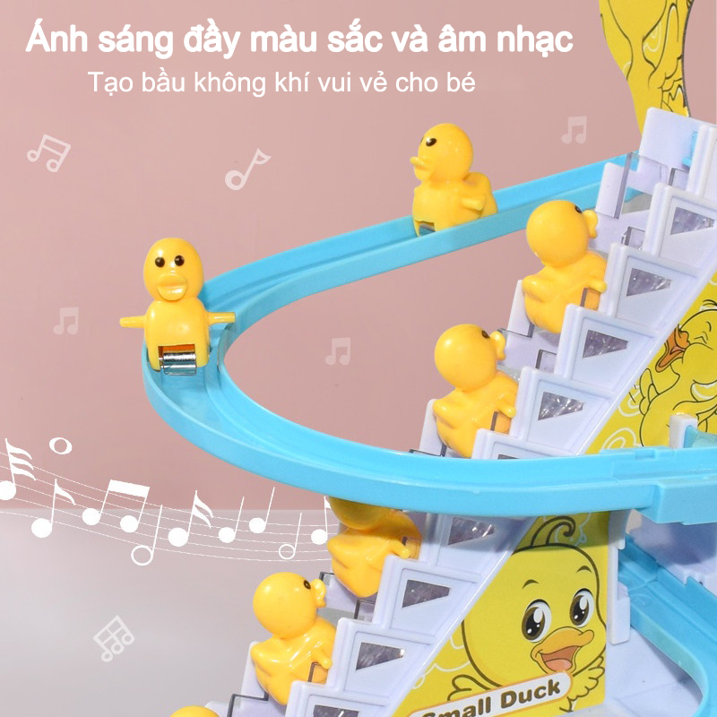 Nubie Đồ Chơi Cầu Trượt Vịt Vàng Leo Thang Phát Nhạc Cực Vui Tai Cho Bé Yêu-Quà Tặng Sinh Nhật Cho Bé