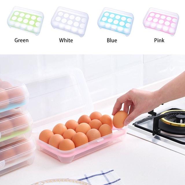 Hộp đựng trứng 15 quả có nắp đậy
