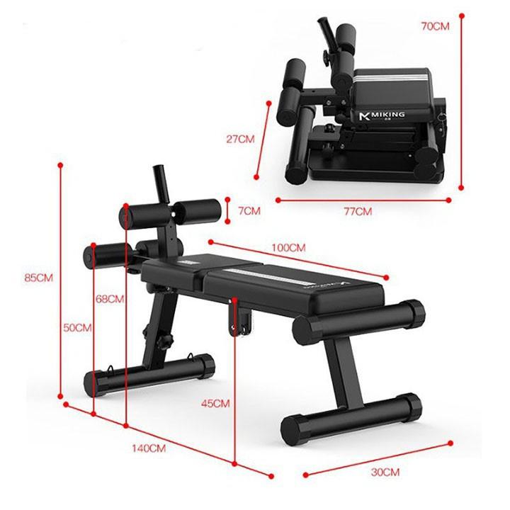 Ghế tập gym gấp gọn - ghế tập bụng đa năng tại nhà - dụng cụ thể hình
