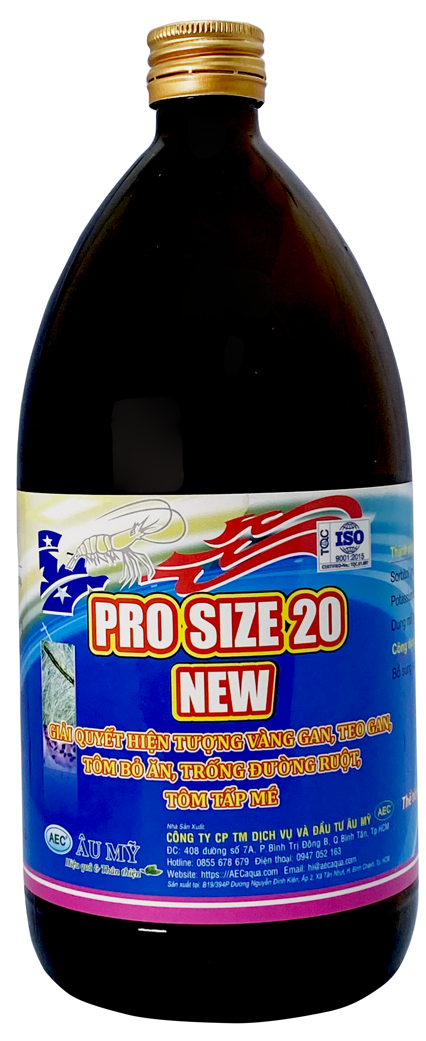 Pro Size 20 New - Hỗ trợ điều trị tôm bỏ ăn, trống đường ruột, tôm tấp mé