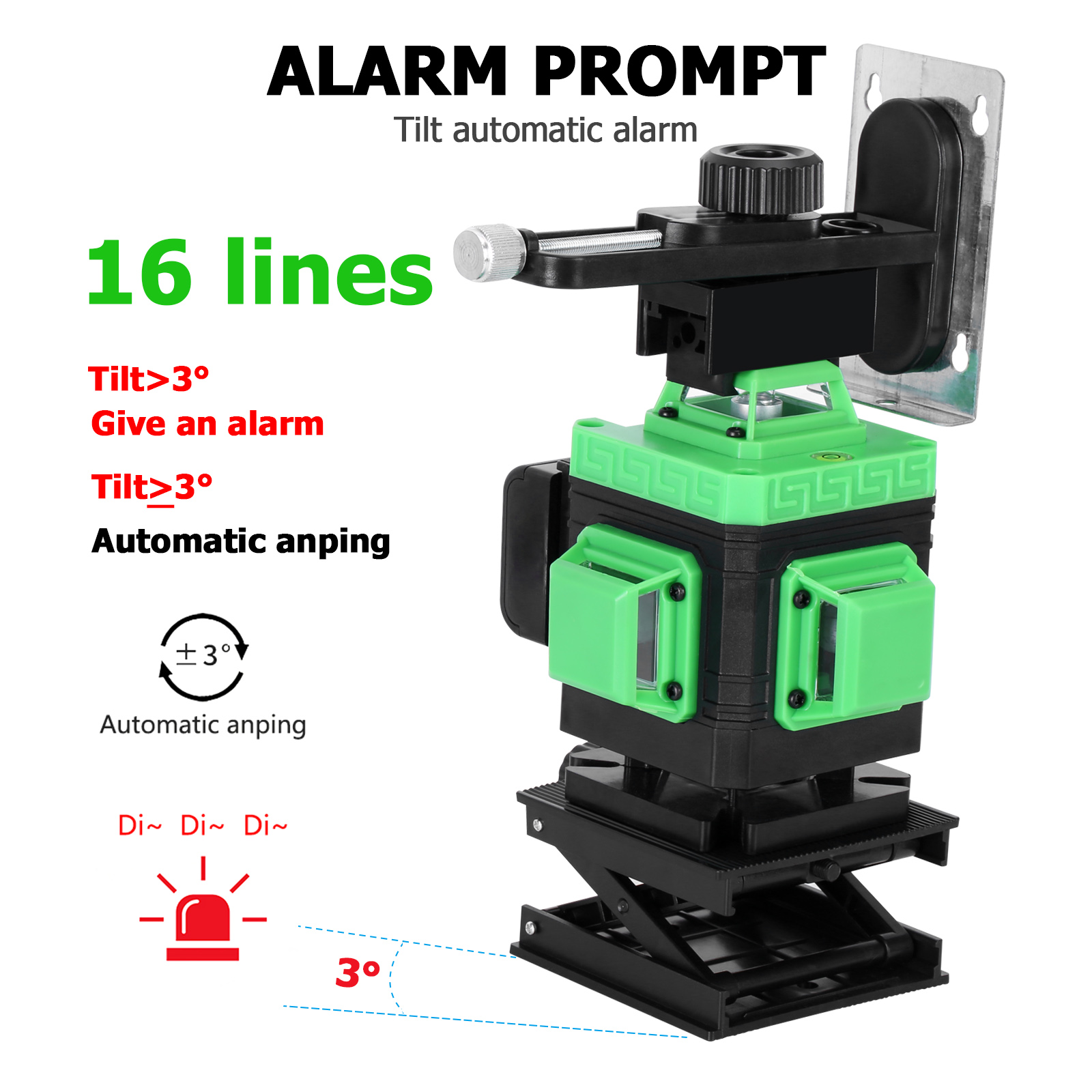 Máy bắn cốt, máy cân bằng laser, 16 tia máy bắn cốt, máy bắn tia laze, máy cân mực