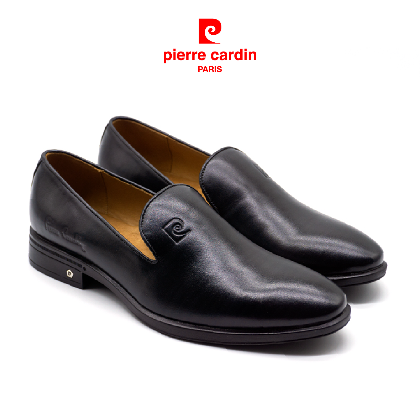 Giày Nam Công Sở không dây Pierre Cardin da bò PCMFWL730BLK