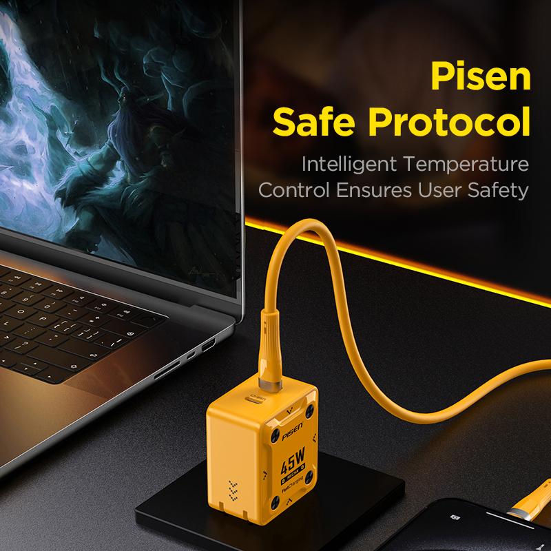 Sạc Nhanh Pisen Quick - Mecha 45W GaNUltra 2C