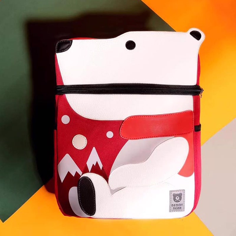 Balo Tiểu Học Chống Gù BEDDYBEAR Cute Bag Họa Tiết Gấu Bắc Cực Cho Bé YE-GAU - Hàng Chính Hãng