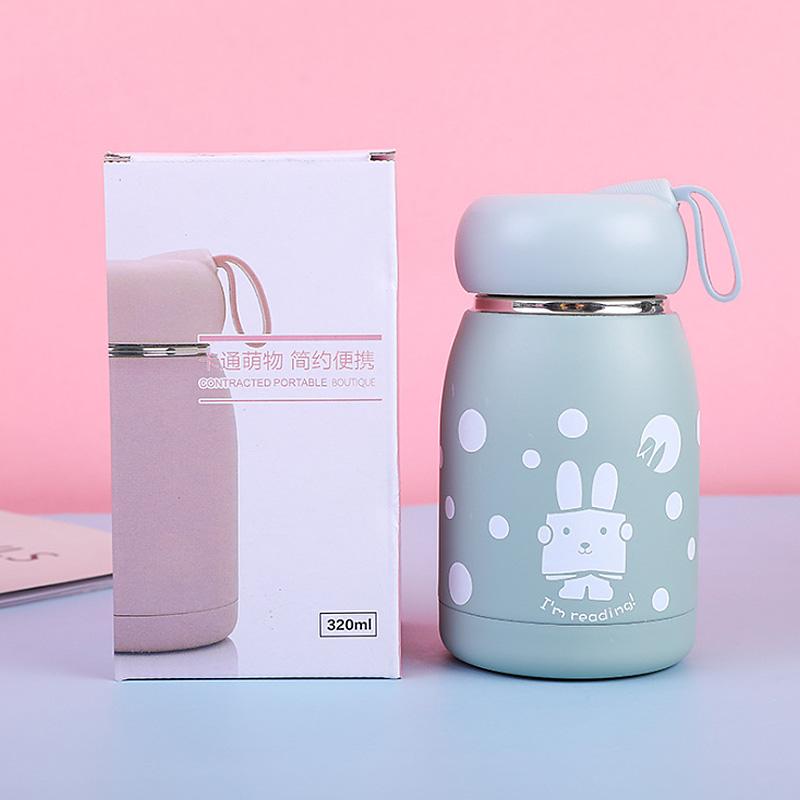 320ML Mini Hoạt Hình Bình Giữ Nhiệt Trẻ Em Học Sinh Dễ Thương Nhiệt Cốc Tập Uống Inox Bụng Ly Di Động Nhiệt Thermocup Dành Cho Trẻ Em