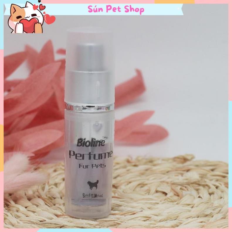 Nước hoa xịt khử mùi cho chó mèo Bioline 9ml
