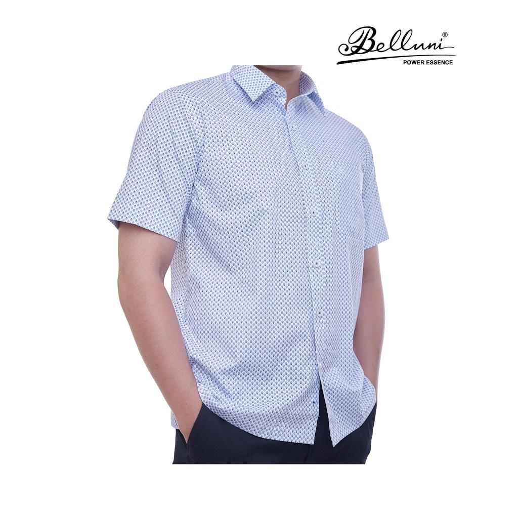 Áo sơ mi nam ngắn tay BELLUNI vải sợi tre thoải mái thanh lịch - ABN.BPS.BE.219.B
