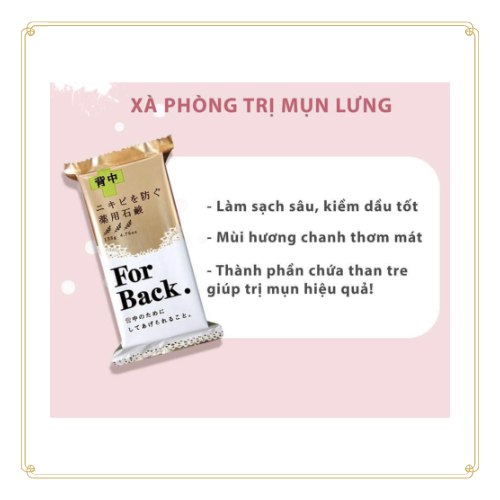 Xà phòng trị mụn lưng For Back Pelican Nhật Bản