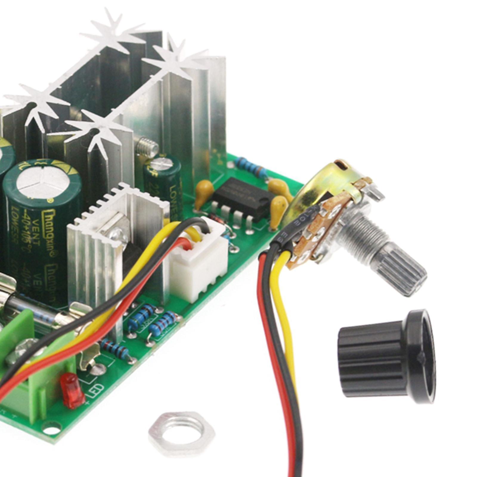 Electronic 10-60V 20A PWM DC Motor Speed Controller Drive Module Easy To Use