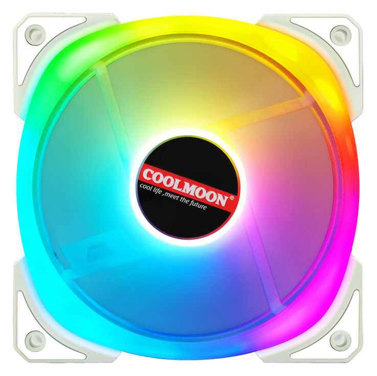 Quạt tản nhiệt, Fan case Coolmoon RGB SJ2 đồng bộ màu Hub Coolmoon Controller - Hàng nhập khẩu