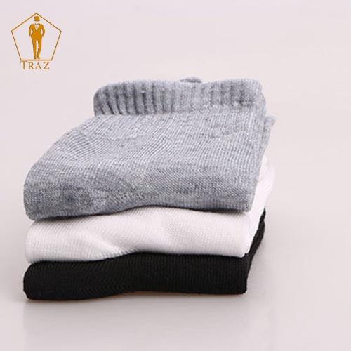 Tất Vớ Trơn TRAZ Cổ Cao, Nam Nữ Trắng Đen Xám Thời Trang Unisex Style Hàn Quốc