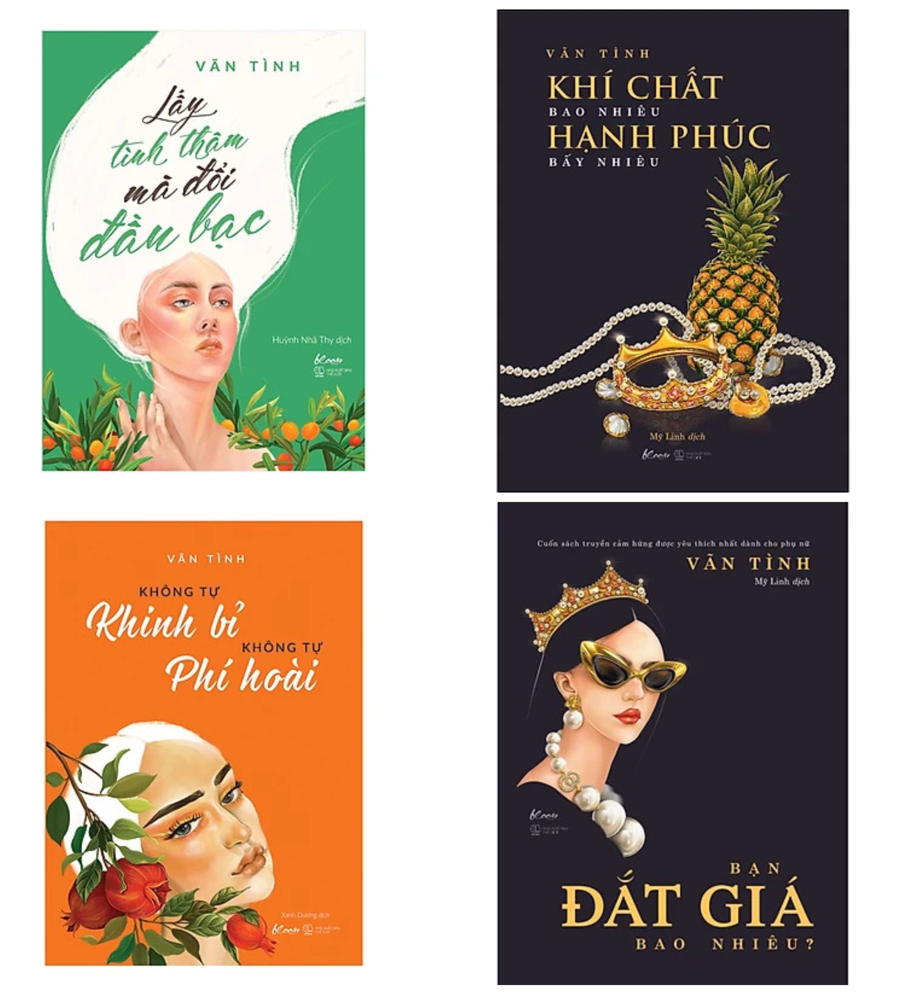 Combo Tuyệt Phẩm Của Tác Giả Văn Tình : Lấy Tình Thâm Mà Đổi Đầu Bạc + Khí Chất Bao Nhiêu, Hạnh Phúc Bấy Nhiêu + Bạn Đắt Giá Bao Nhiêu? + Không Tự Khinh Bỉ Không Tự Phí Hoài / BooksetMK