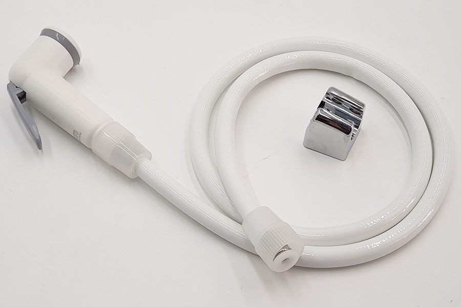 Bộ xịt vệ sinh cao cấp, nhựa ABS trắng, tăng áp cao Eurolife EL-X11