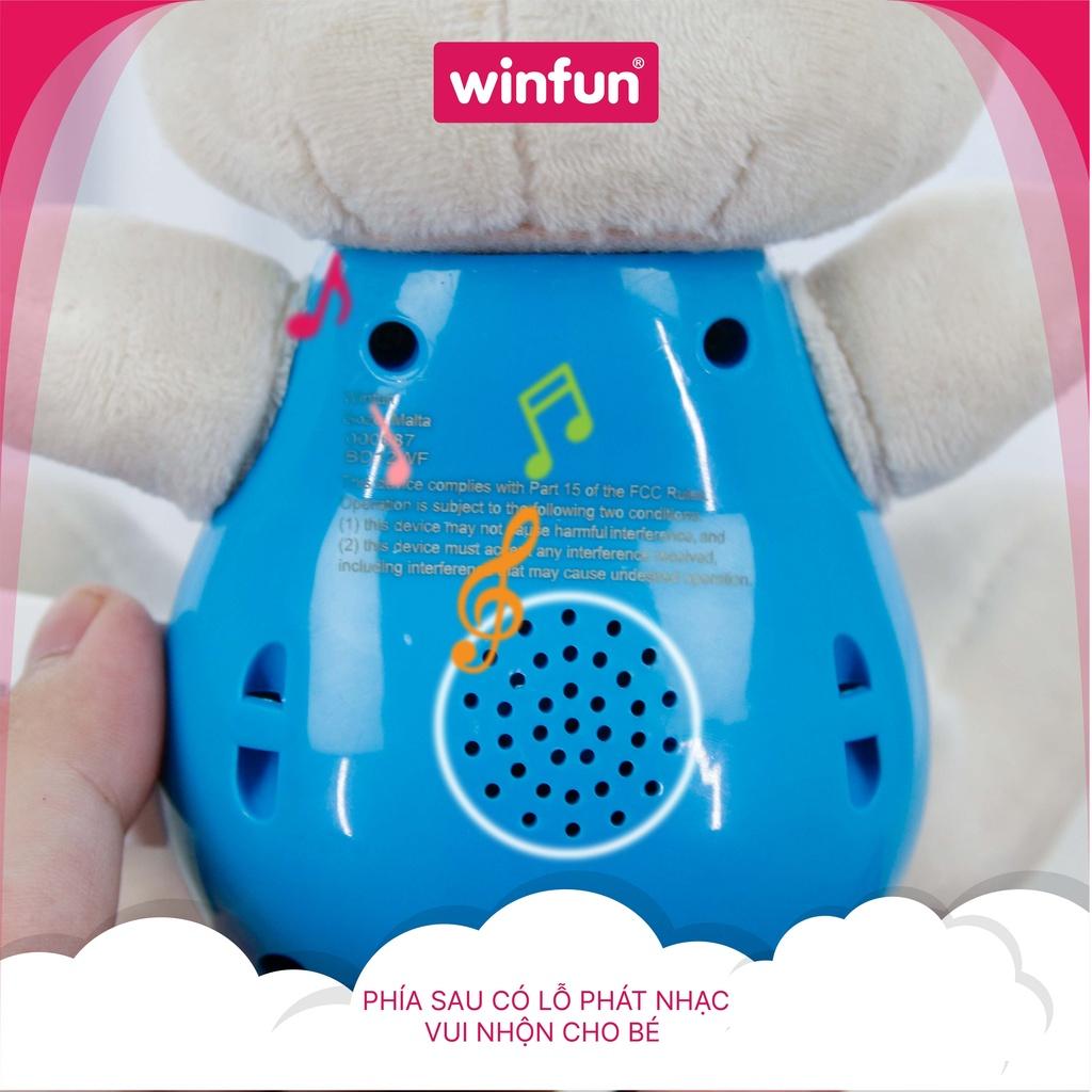 Đồ chơi sơ sinh - tiền giáo dục: chú thỏ phát nhạc vui nhộn Winfun WF000687-01