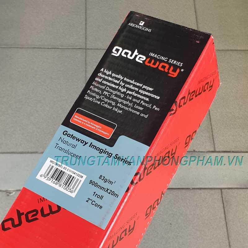 Giấy cal cuộn Gateway định lượng 53 83 gsm can dùng scan hình