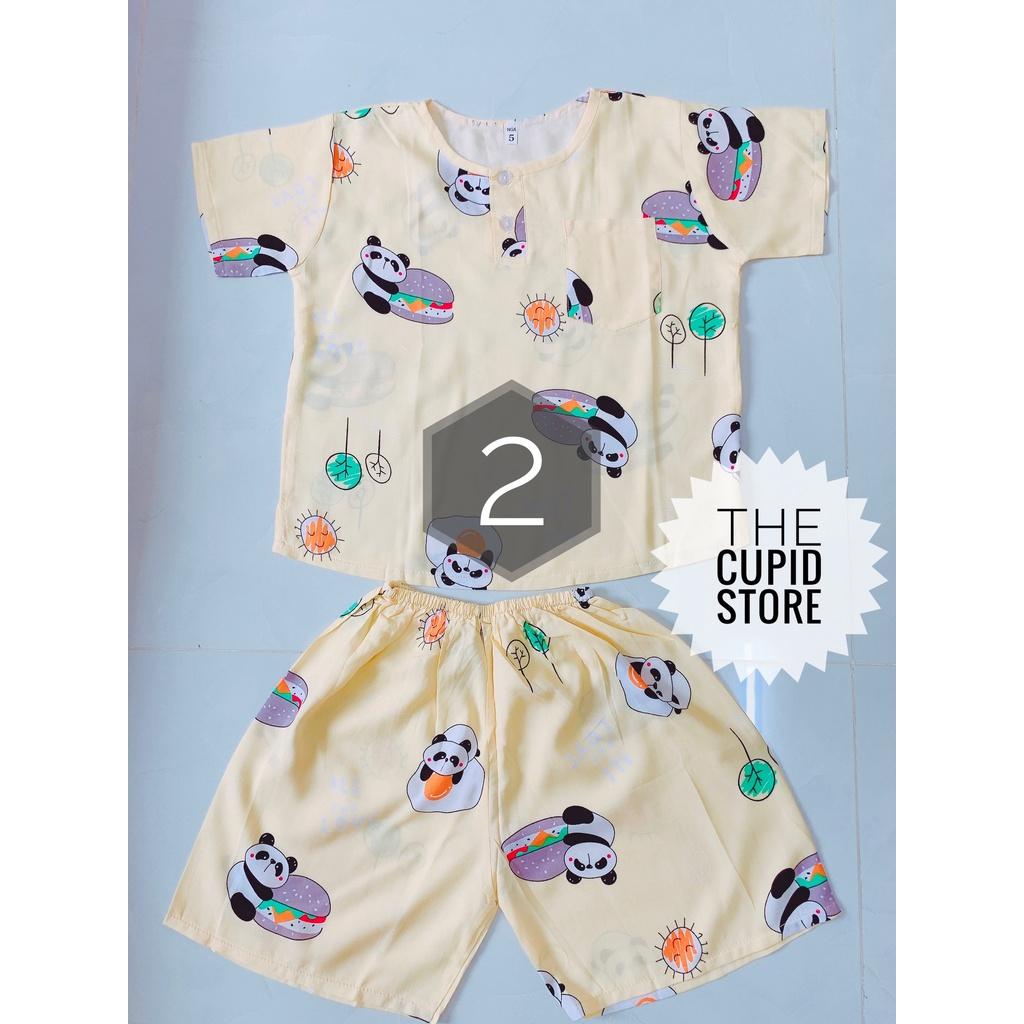 Đồ bộ chất liệu tole lanh 2 da loại 1 cho bé trai từ 5-7 kg - The Cupid Store