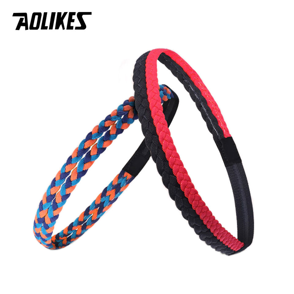 Băng đô băng trán thể thao Yoga AOLIKES A-2102 thấm mồ hôi có Silicone chống trượt Sport sweatband