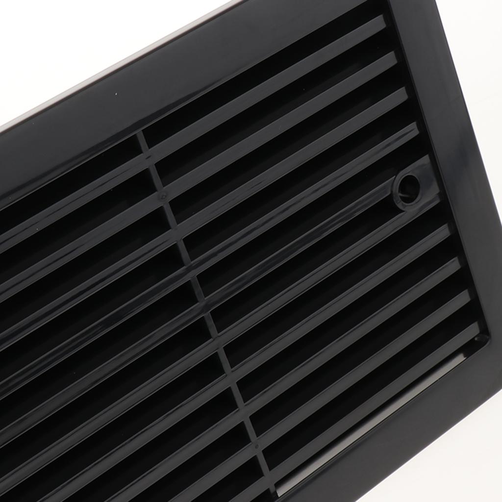 RV Camper Caravan Side Air Vent Outlet Grille Cover WITHOUT FAN - BLACK