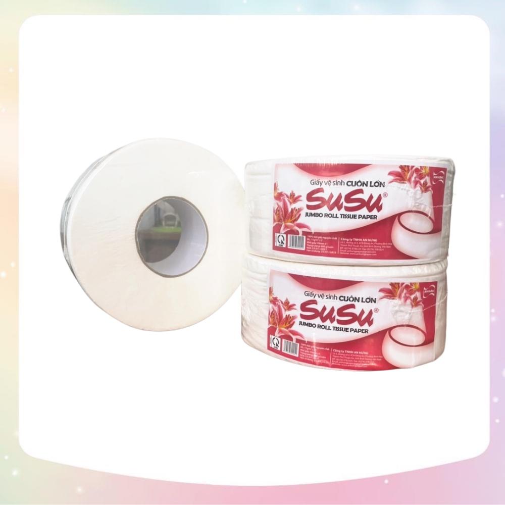 Giấy vệ sinh cuộn lớn, giấy vệ sinh công nghiệp 700gr cao cấp SuSu - Giấy loại 1