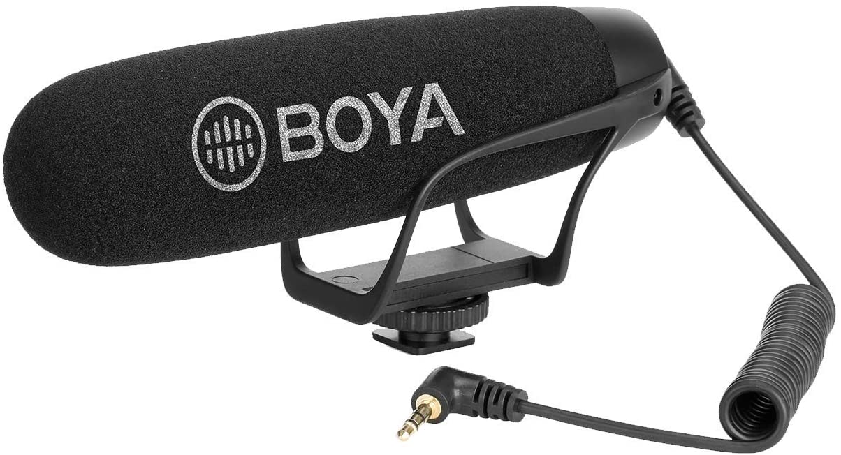 BOYA BY-BM2021, Micro Thu Âm Định Hướng Cổng 3.5mm Dùng Cho Điện Thoại &amp; Máy Ảnh DSLR - Hàng Chính Hãng