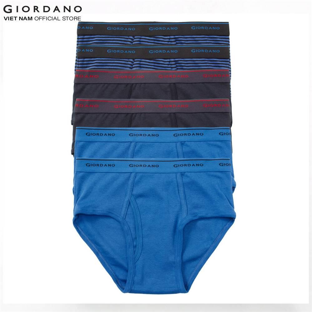 Bộ 6 Quần Lót Nam Dạng Tam Giác Giordano Cotton Briefs 0117701437