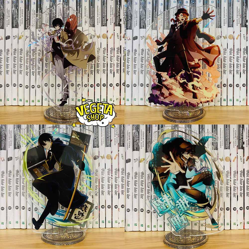 Mô Hình Tượng Standee Acrylic Mica 2 mặt - Bungo Stray Dogs - Văn hào lưu lạc - Dazai Osamu Chuya Nakahara Atshushi