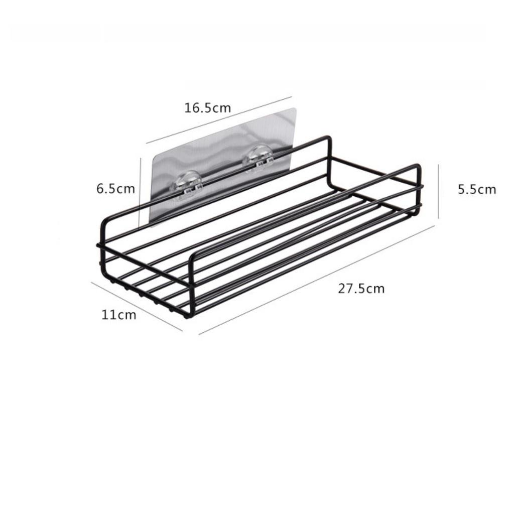 [HSP16] Kệ sắt dán tường [Ảnh thật] CÓ SẴN đa dụng, có móc treo tường