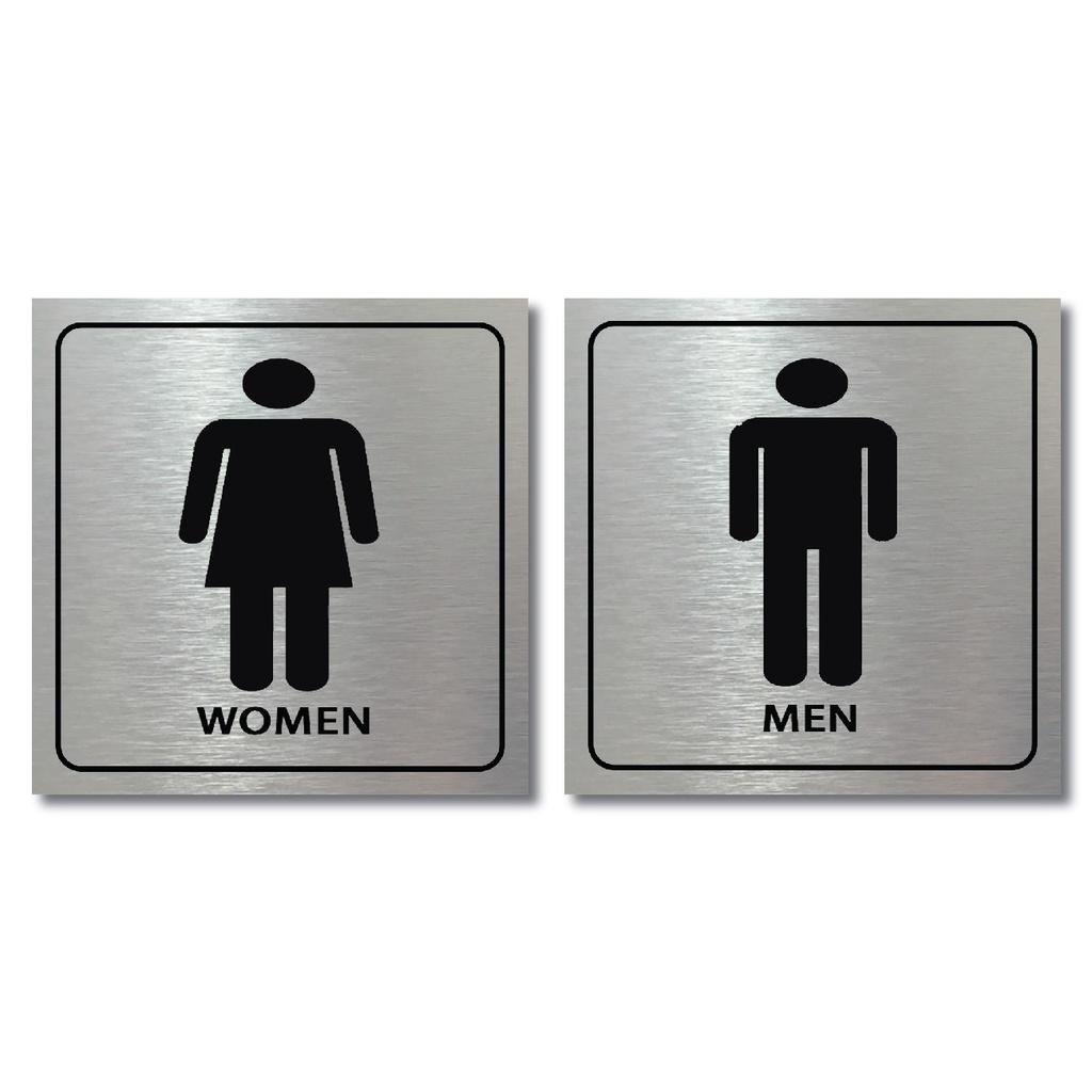 Toilet-WC- Bảng chỉ dẫn - bảng hướng dẫn nhà vệ sinh, Toilet Nam nữ cho nhà hàng, khách sạn, quán ăn, quán nhậu BH-24T