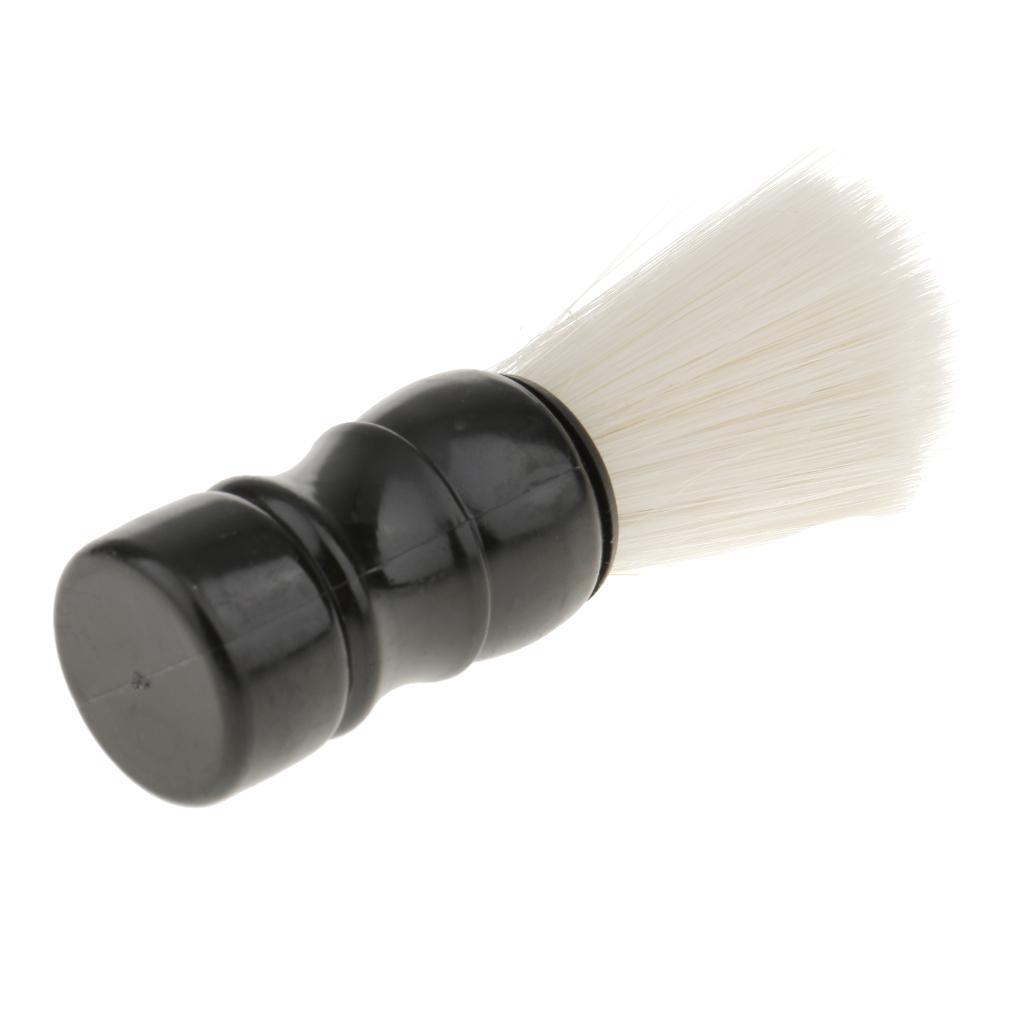 2 Pieces Men Salon Barber Shaving Brush Beard Facial Bristle Mustache Brush Red / Black Handle