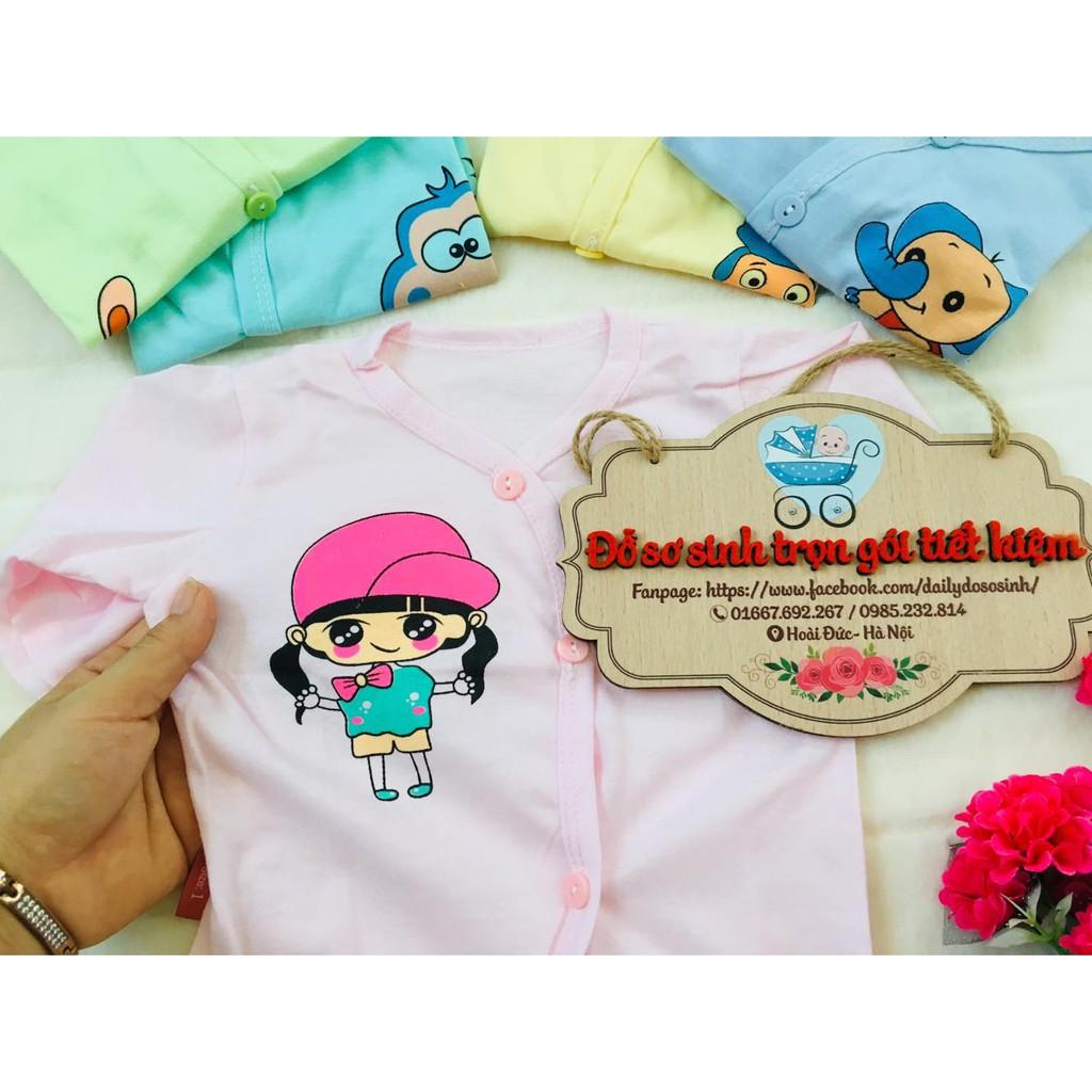 ÁO COTTON VẠT CHÉO TAY DÀI