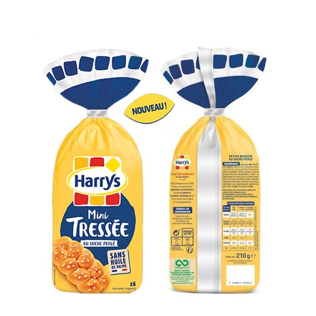 Combo 02 bánh mỳ hoa cúc Harrys Brioche Mini 210g