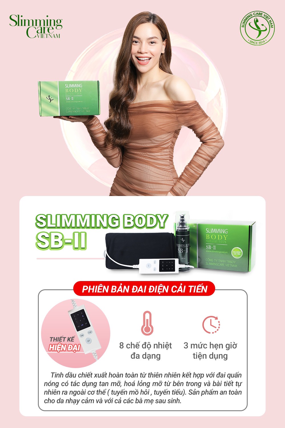 BỘ Ủ NÓNG TAN MỠ SLIMMING BODY SBII ( bản cải tiến).