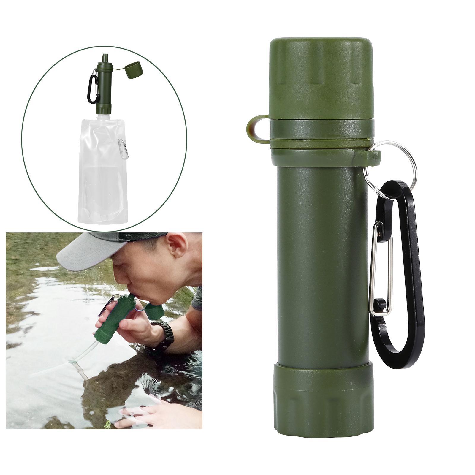 3 Pieces Portable Water Filter Straw Filtration Outdoor Survival Camping