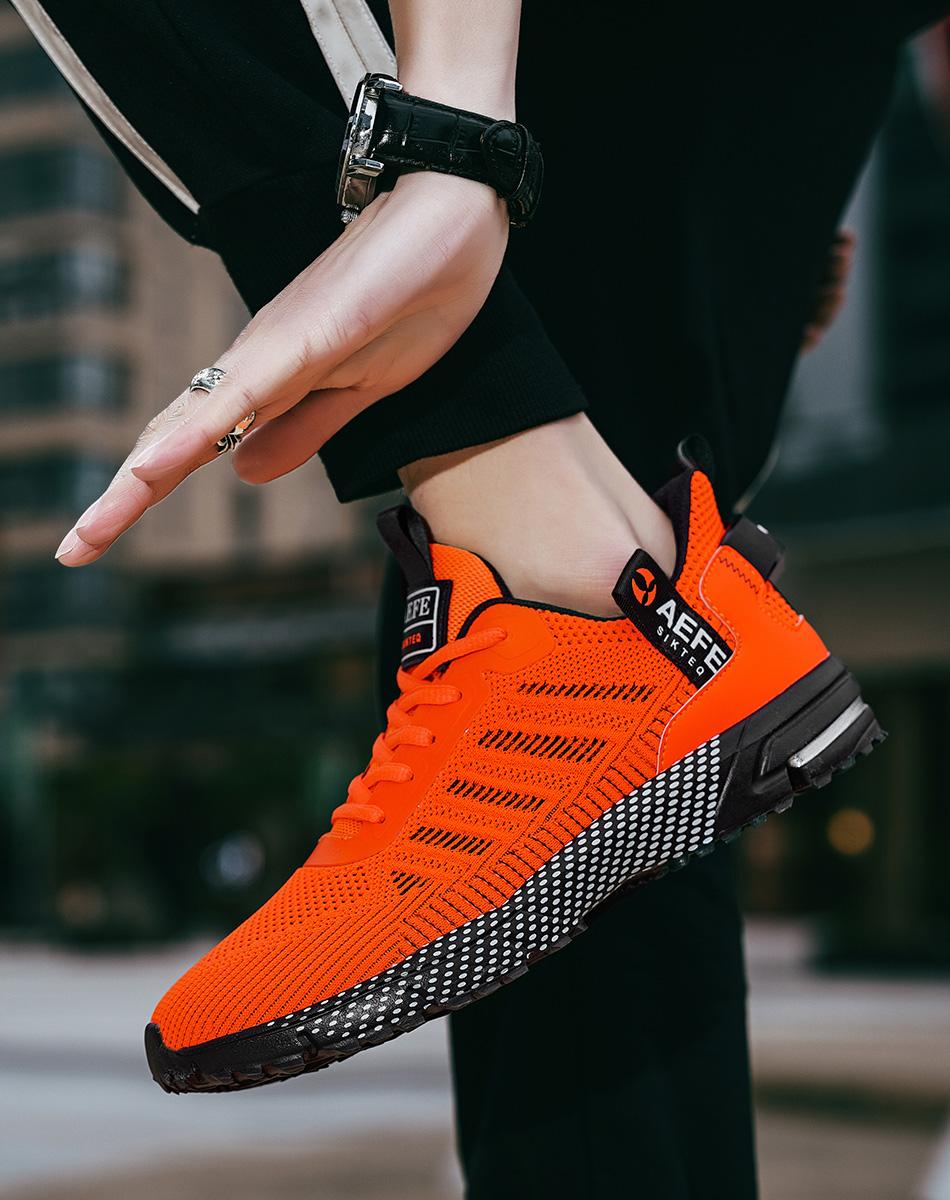Giày chạy bộ nam, giày thể thao ngoài trời Color: orange 7759 Shoe Size: '47