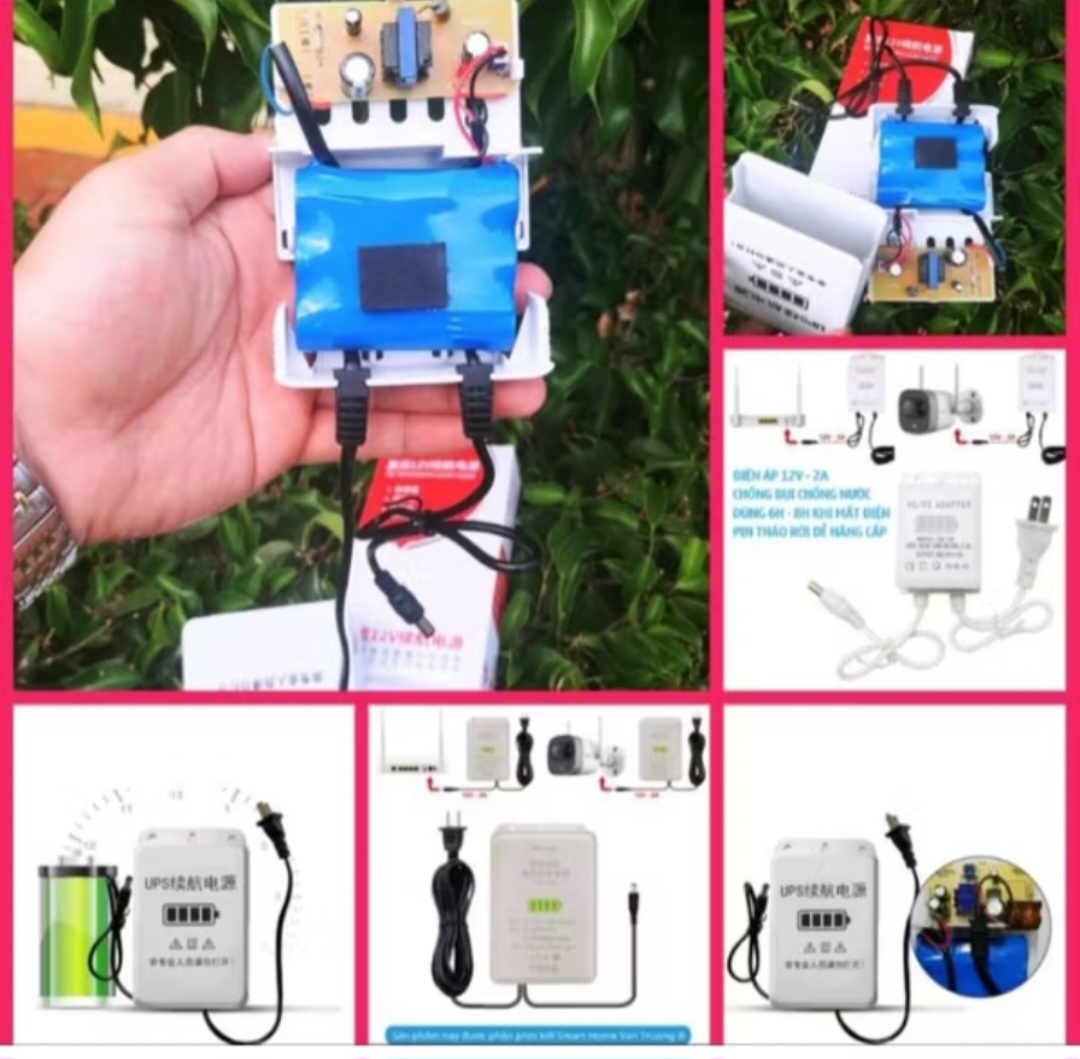 BỘ TÍCH ĐIỆN LƯU TRỮ ĐIỆN CHO WIFI VÀ KAMERA THÔNG MINH
