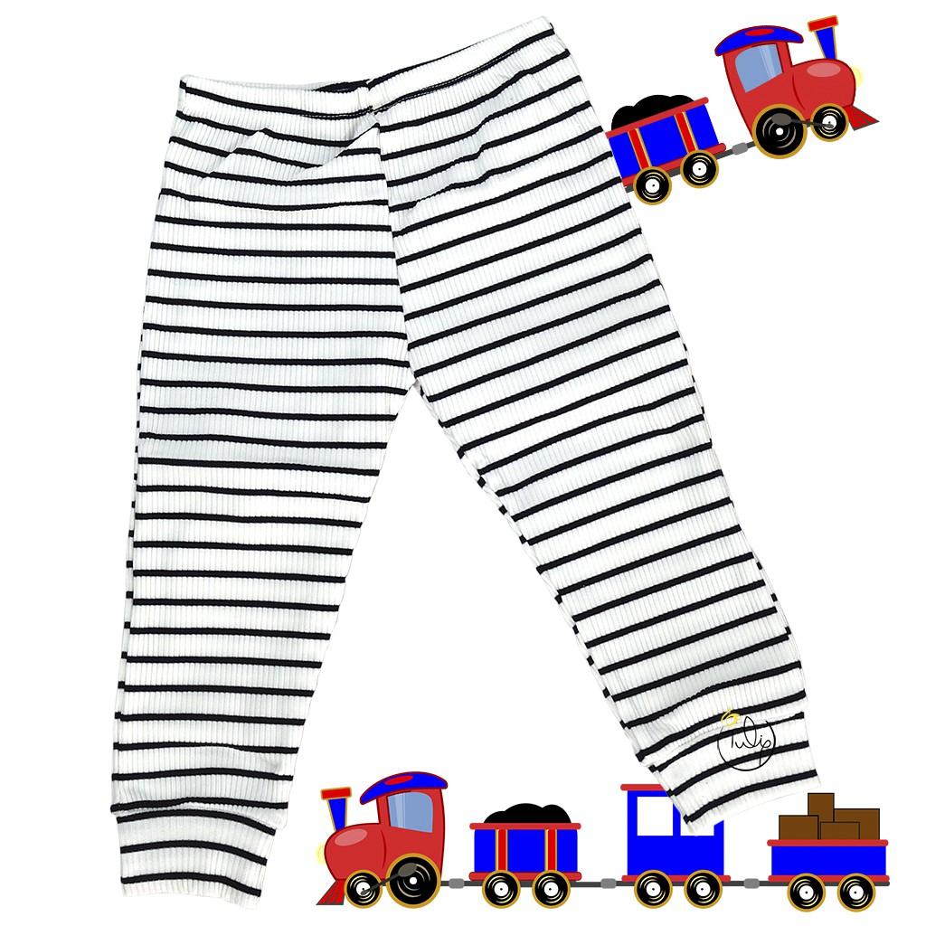 Bộ thun bo gân sọc dài tay cho bé