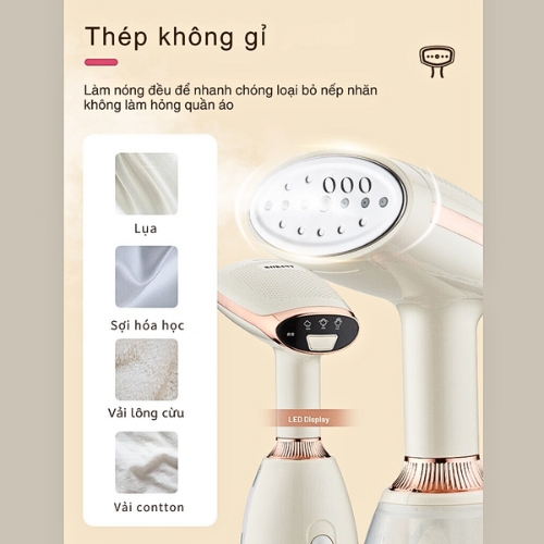 Bàn Là Hơi Nước Cầm Tay Cao Cấp SOKANY SK-12003, Công Suất 1500W, Tiện Lợi Ủi Nhanh Mọi Loại Vải - HÀNG CHÍNH HÃNG - DELIYA