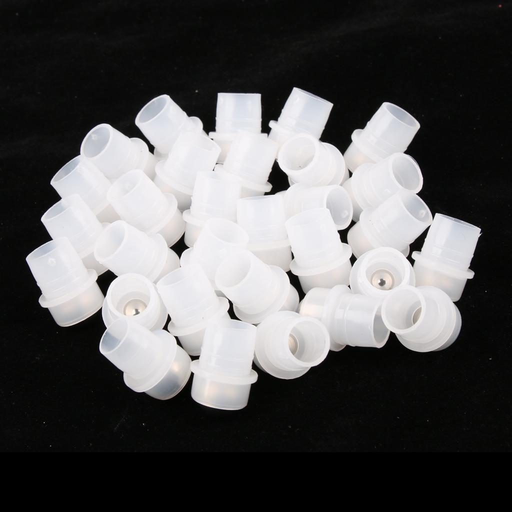 30 Pieces Stainless Steel Roller Ball Tops For Essential Oils Bottles