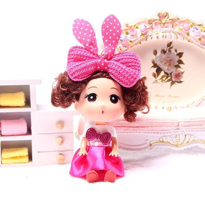 Búp bê chibi có móc khóa treo cặp xinh xắn 12cm loại móc xịn - mẫu 6