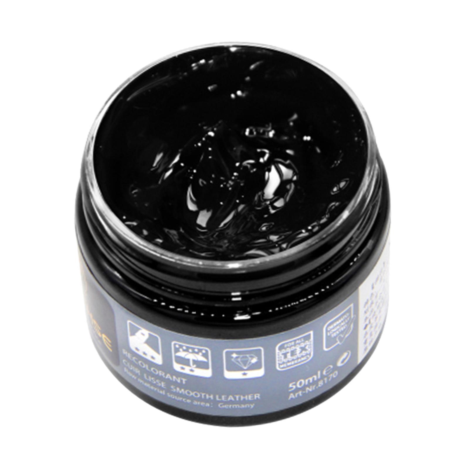 Leather Color Restorer Dye Renew Paste  for Sofa Couches Bag Black