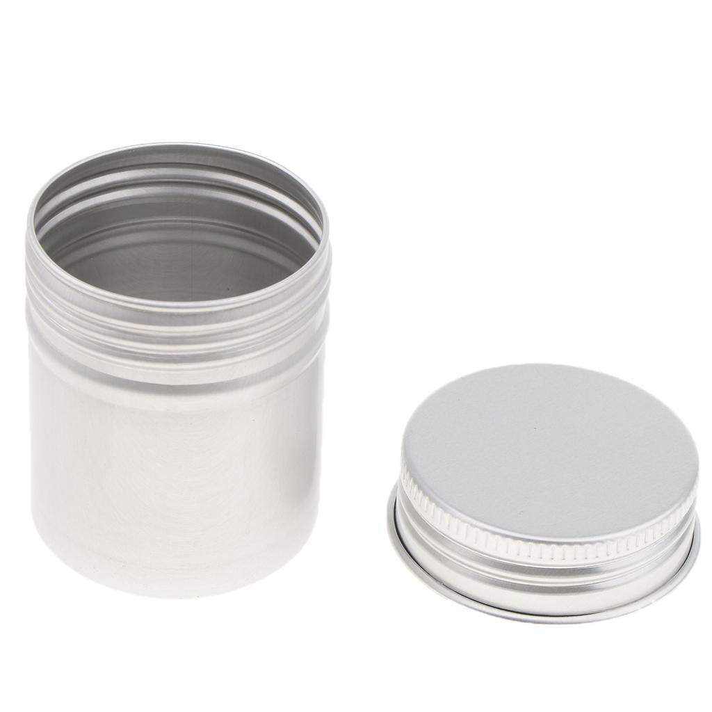 30X 50ml Aluminum Screw Cap Can Tin Pot Jar Container Empty Storage Bottles