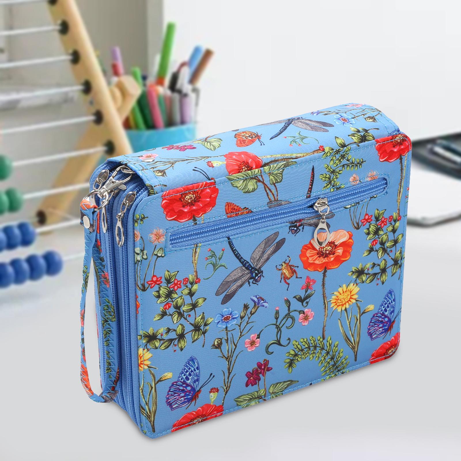 Pencil Holder 120 Slot Pouch 3 Layer Pen Organizer for Office Travel School