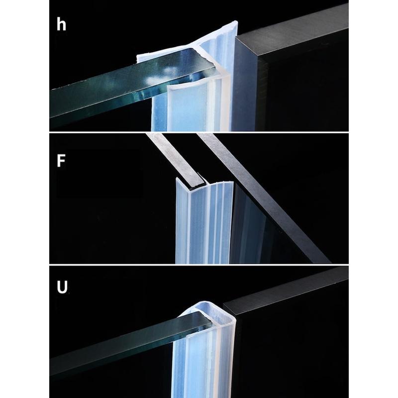 Gioăng sillicone cabin tắm trong suốt có thể uốn dẻo Gioăng chắn nước nhà tắm phụ kiện cửa uy tín - Chữ F *50cm