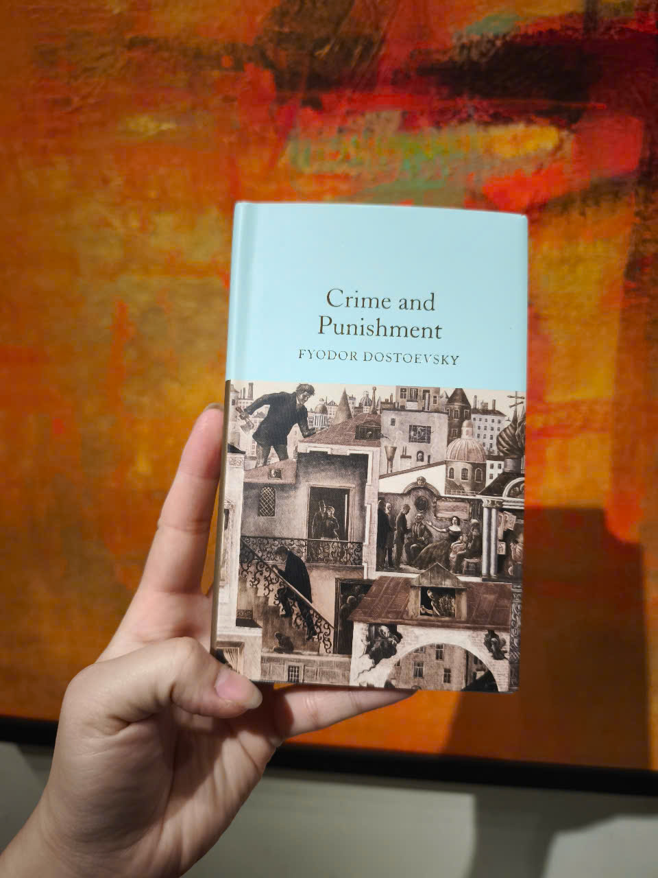 Sách - Crime and Punishment by Fyodor Dostoevsky: 96 - Nhập khẩu UK, bìa cứng, khổ pocket dát vàng