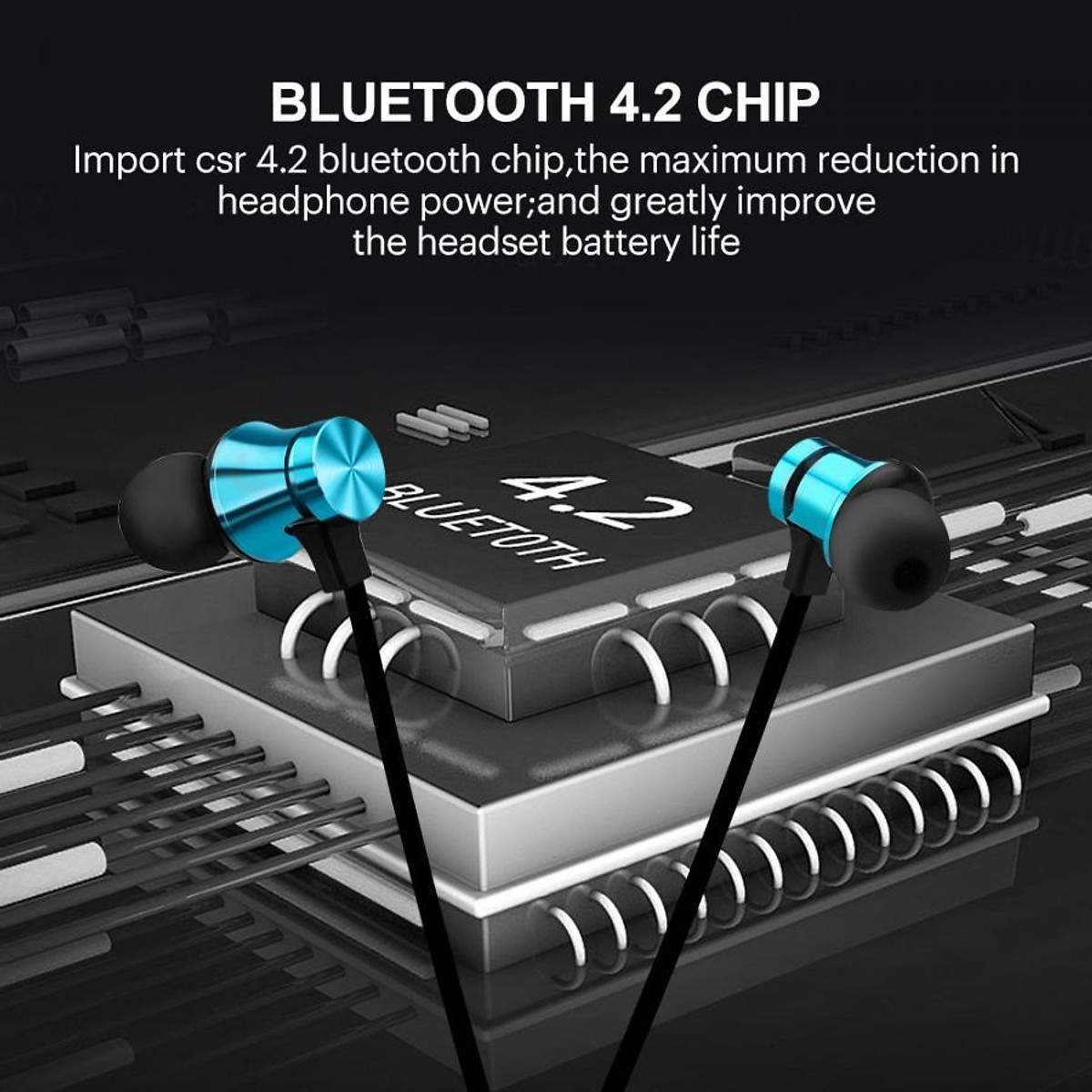 Tai Nghe Bluetooth Nhét Tai Có Dây XT-11 + Tặng Hộp Quẹt Bật Lửa Bay Sử Dụng Gas Đá  Cao Cấp (Màu Ngẫu Nhiên)