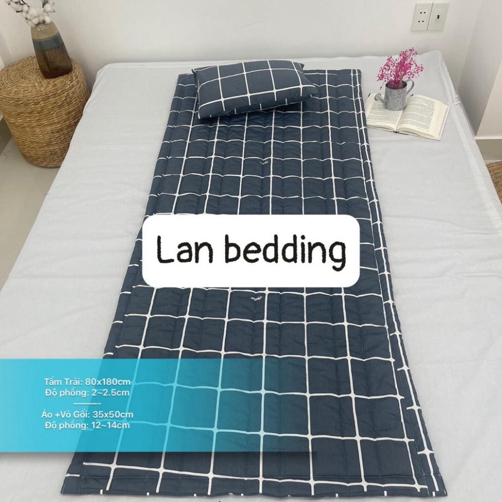 Set Nệm Gối Văn Phòng Gồm 1 Nệm Cotton LAN PHAM BEDDING và 1 Gối kèm Áo Gối COTTON LAN PHAM BEDDING