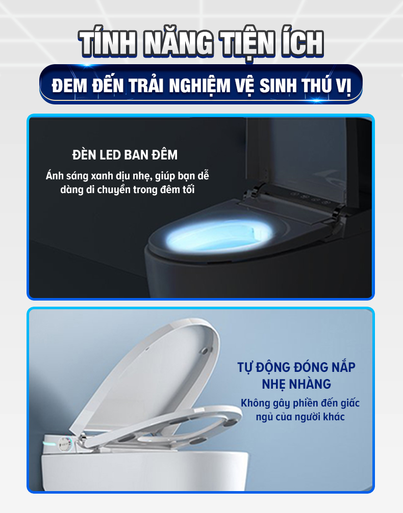 Bồn cầu thông minh Enic MOMAKEPCLCO phiên bản cao cấp nhất B011 Rada mở nắp tự động hoàn toàn đa chức năng