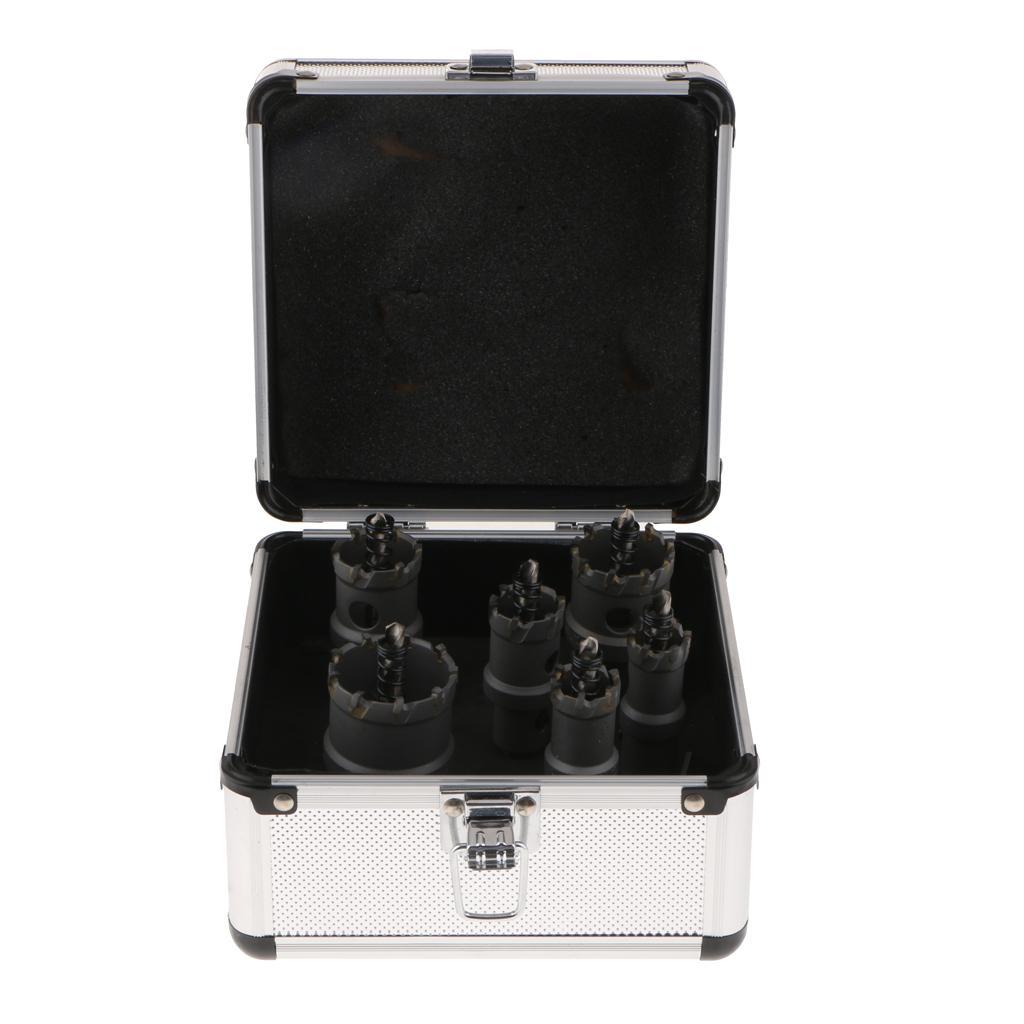 6pcs 20-40mm High Strength Carbon Steel Cemented Carbide Hole Alloy Drill Special Opening Design Helps to Reduce Chip Cutting Resistance