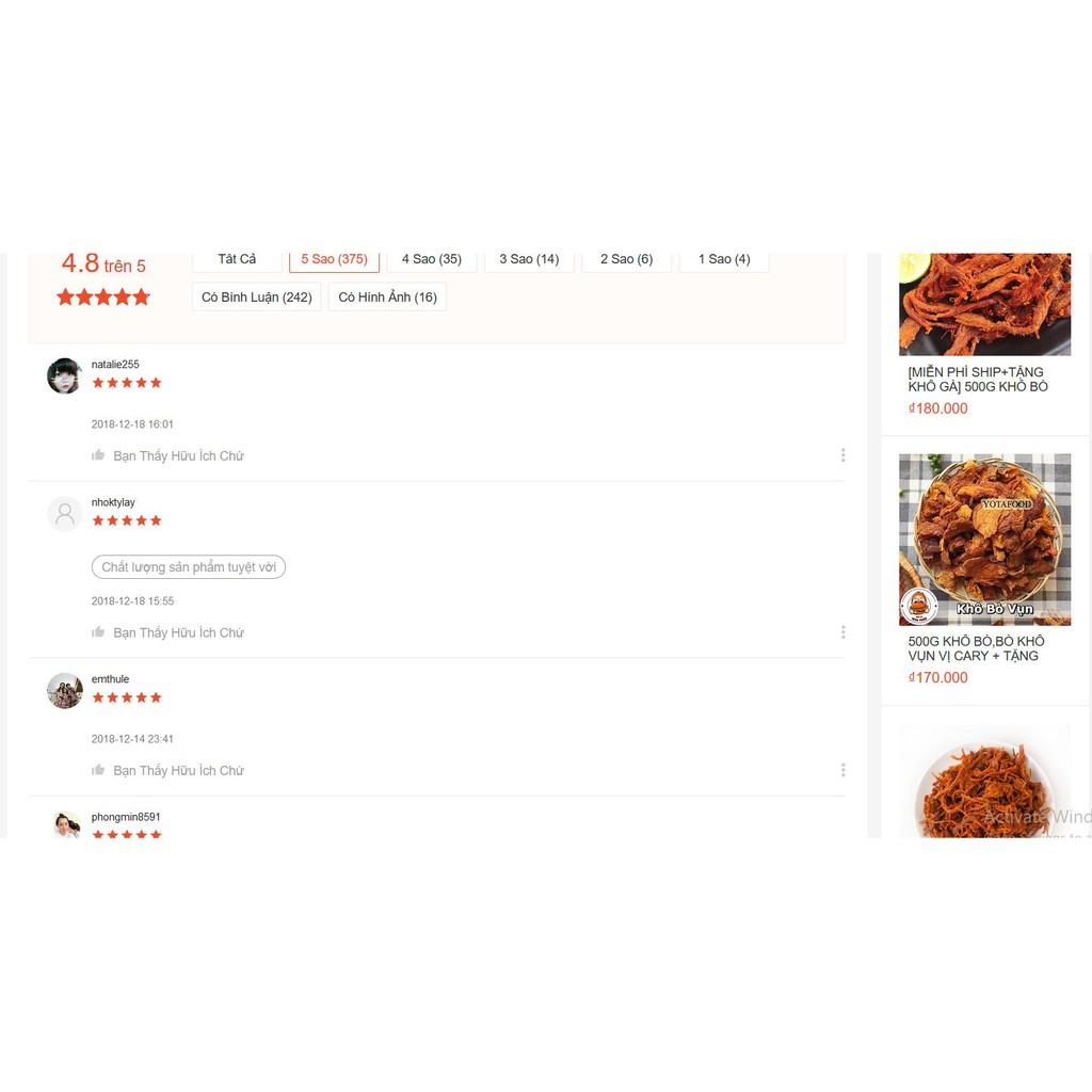 500G KHÔ GÀ LÁ CHANH + 500 KHÔ GÀ BƠ TỎI